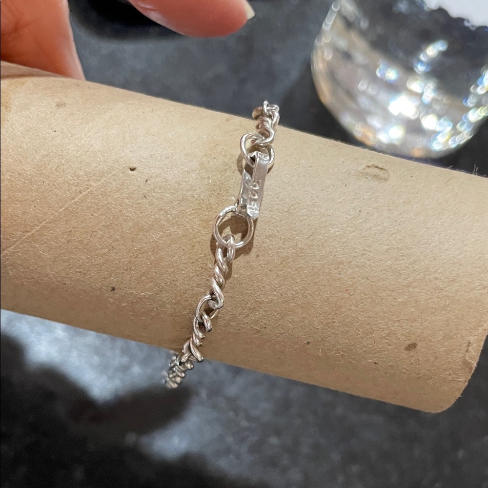 Sterling Silver Chain Bracelet - Picture 4 of 7